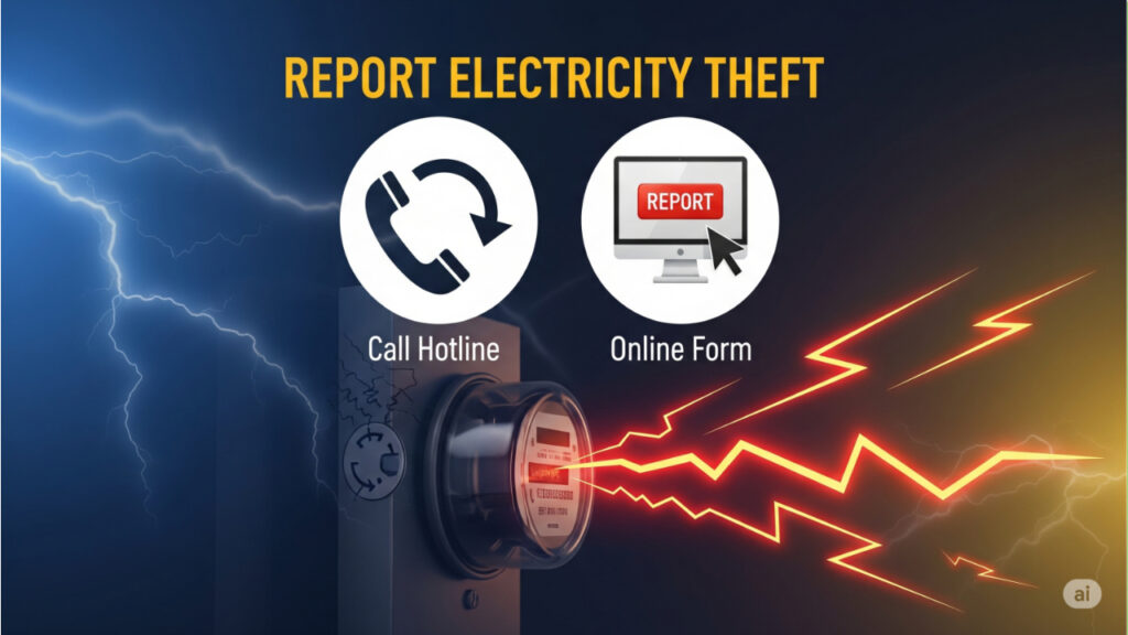 how to report electricity theft anonymously online